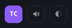 Der Button TC in der oberen Leiste, eingeschaltet