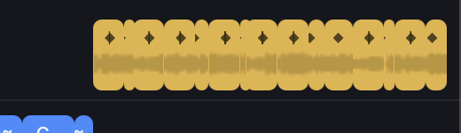 Gold clips with a diamond mark — material that had nothing to sync against